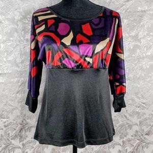 Empire Waist Color Block Top